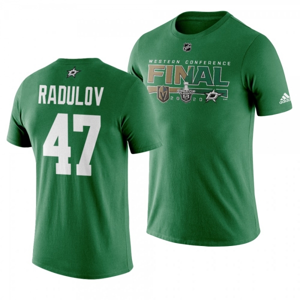 Alexander Radulov Dallas Stars 2020 Stanley Cup Playoffs Western Conference Final Matchup T-Shirt - Green