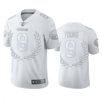 San Francisco 49ers Steve Young White NFL MVP Platinum Limited Jersey