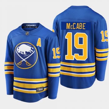 Men's Buffalo Sabres Jake McCabe #19 Home Breakaway Player Royal 2020-21 Jersey