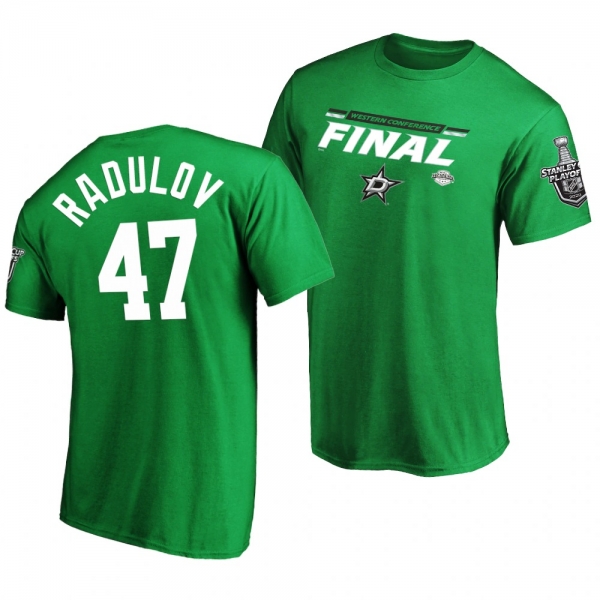 Dallas Stars Alexander Radulov Overdrive Green 2020 Stanley Cup Playoffs Western Conference Final T-Shirt