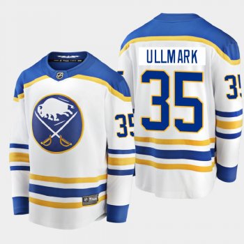 Men's Buffalo Sabres Linus Ullmark #35 Away Breakaway Player White 2020-21 Jersey