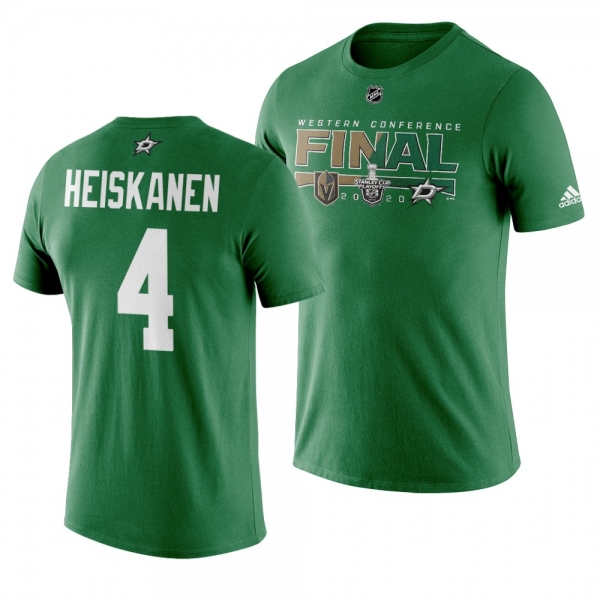 Miro Heiskanen Dallas Stars 2020 Stanley Cup Playoffs Western Conference Final Matchup T-Shirt - Green