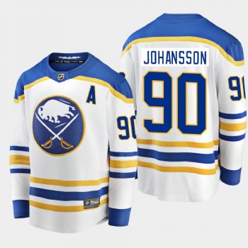 Men's Buffalo Sabres Marcus Johansson #90 Away Breakaway Player White 2020-21 Jersey