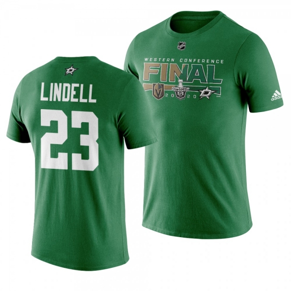 Esa Lindell Dallas Stars 2020 Stanley Cup Playoffs Western Conference Final Matchup T-Shirt - Green