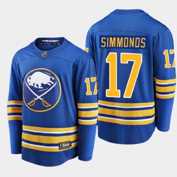 Men's Buffalo Sabres Wayne Simmonds #17 Home Breakaway Player Royal 2020-21 Jersey