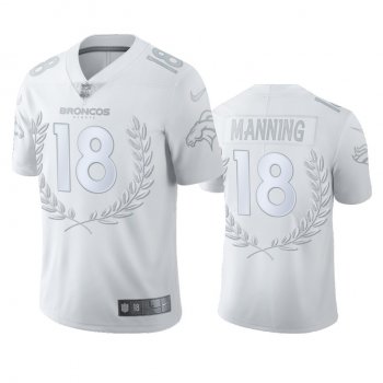 Denver Broncos Peyton Manning White NFL MVP Platinum Limited Jersey