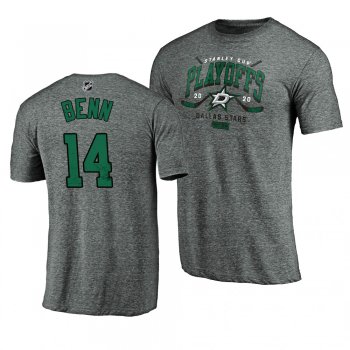 Dallas Stars Jamie Benn 2020 Stanley Cup Playoffs Bound Goon Heathered Gray T-Shirt