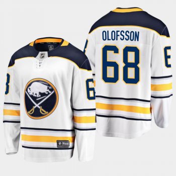 Men's Buffalo Sabres Victor Olofsson #68 Away White Breakaway Player Jersey