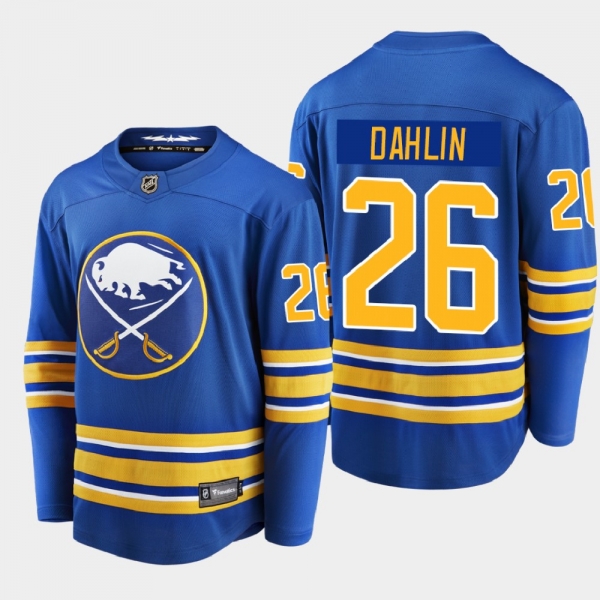 Men's Buffalo Sabres Rasmus Dahlin #26 Home Breakaway Player Royal 2020-21 Jersey