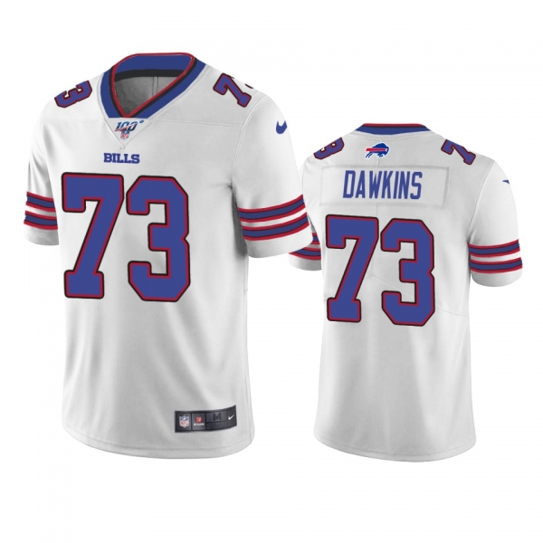 Buffalo Bills Dion Dawkins White 100th Season Vapor Limited Jersey