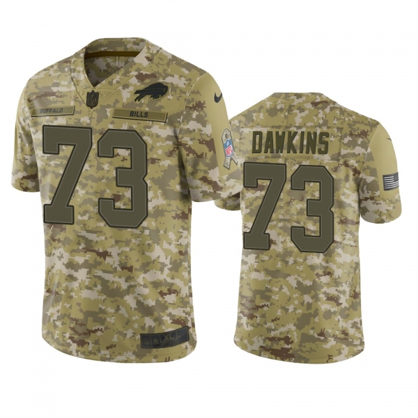 Buffalo Bills #73 2018 Salute to Service Dion Dawkins Jersey Camo