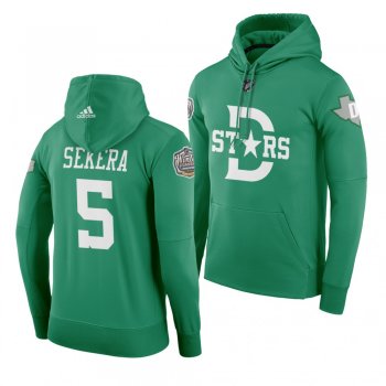 #5 Andrej Sekera Dallas Stars 2020 Winter Classic Green Retro Adidas Hoodie