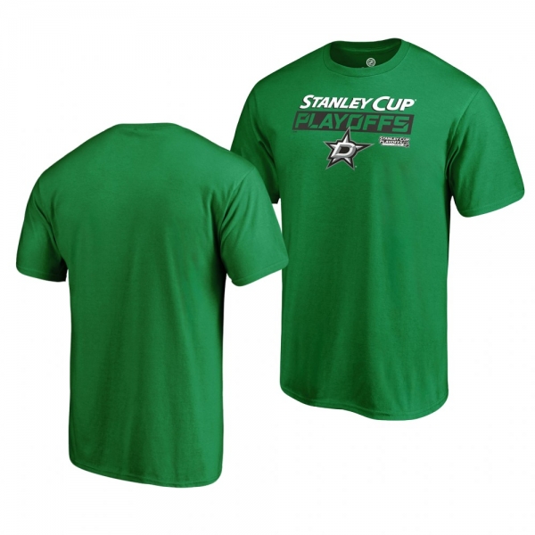 Stars 2019 Stanley Cup Playoffs Bound Body Checking Short Sleeve Kelly Green Men's T-Shirt