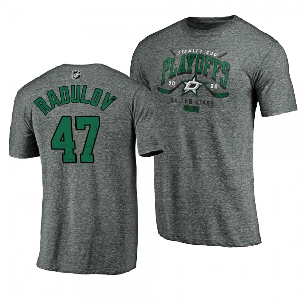 Dallas Stars Alexander Radulov 2020 Stanley Cup Playoffs Bound Goon Heathered Gray T-Shirt