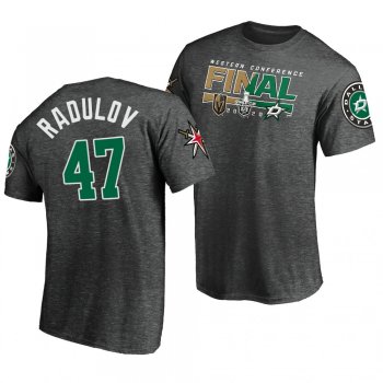 Dallas Stars Alexander Radulov Matchup Charcoal 2020 Stanley Cup Playoffs Western Conference Final Tee