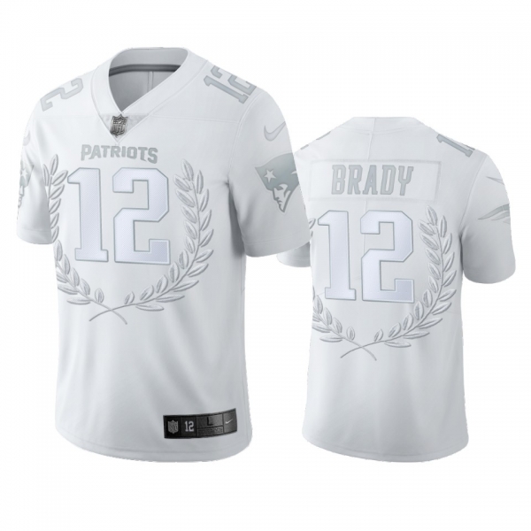 New England Patriots Tom Brady Platinum NFL MVP Limited Edition Jersey