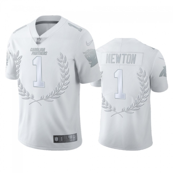 Carolina Panthers Cam Newton White NFL MVP Platinum Limited Jersey