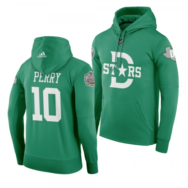 #10 Corey Perry Dallas Stars 2020 Winter Classic Green Retro Adidas Hoodie