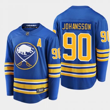 Men's Buffalo Sabres Marcus Johansson #90 Home Breakaway Player Royal 2020-21 Jersey