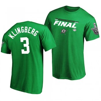 Dallas Stars John Klingberg Overdrive Green 2020 Stanley Cup Playoffs Western Conference Final T-Shirt