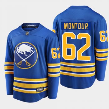 Men's Buffalo Sabres Brandon Montour #62 Home Breakaway Player Royal 2020-21 Jersey