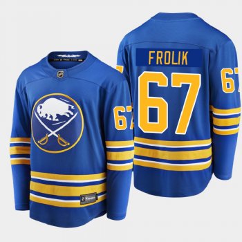 Men's Buffalo Sabres Michael Frolik #67 Home Breakaway Player Royal 2020-21 Jersey