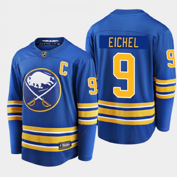 Men's Buffalo Sabres Jack Eichel #9 Home Breakaway Player Royal 2020-21 Jersey