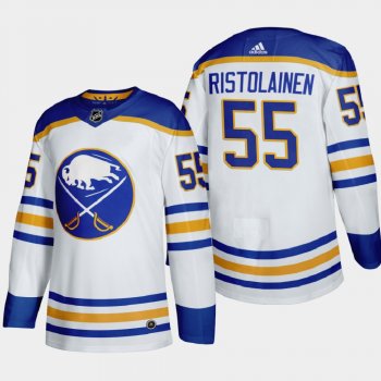 Men's Buffalo Sabres Rasmus Ristolainen #55 2020-21 Away Return to Royal Authentic White Jersey