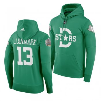 #13 Mattias Janmark Dallas Stars 2020 Winter Classic Green Retro Adidas Hoodie