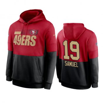 San Francisco 49ers Deebo Samuel Red Black Sideline Impact Lockup Performance Hoodie