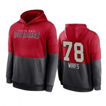 Tampa Bay Buccaneers Tristan Wirfs Red Pewter Sideline Impact Lockup Performance Hoodie