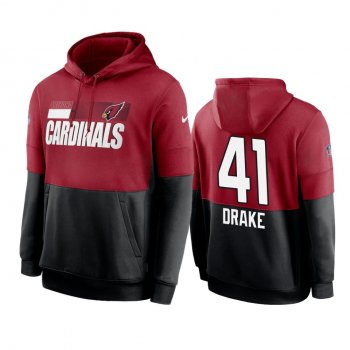 Arizona Cardinals Kenyan Drake Cardinal Black Sideline Impact Lockup Performance Hoodie