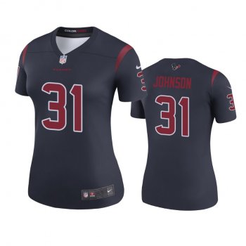 Women's Houston Texans David Johnson Navy Color Rush Legend Jersey