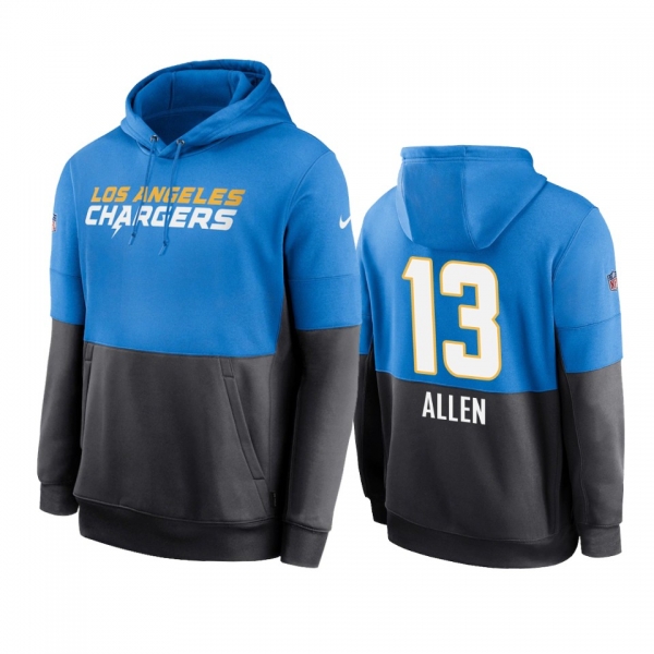 Los Angeles Chargers Keenan Allen Powder Blue Navy Sideline Impact Lockup Performance Hoodie