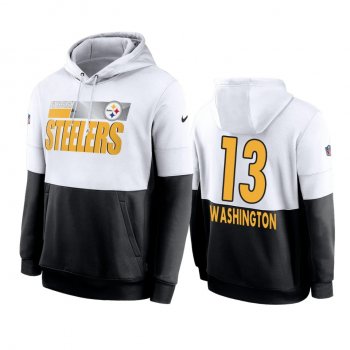 Pittsburgh Steelers James Washington White Black Sideline Impact Lockup Performance Hoodie