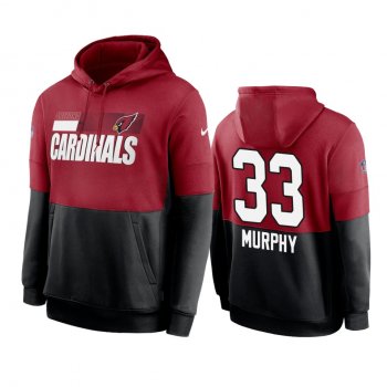 Arizona Cardinals Byron Murphy Cardinal Black Sideline Impact Lockup Performance Hoodie