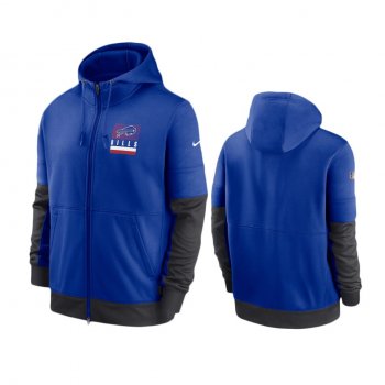 Buffalo Bills Royal Sideline Impact Lockup Performance Full-Zip Hoodie