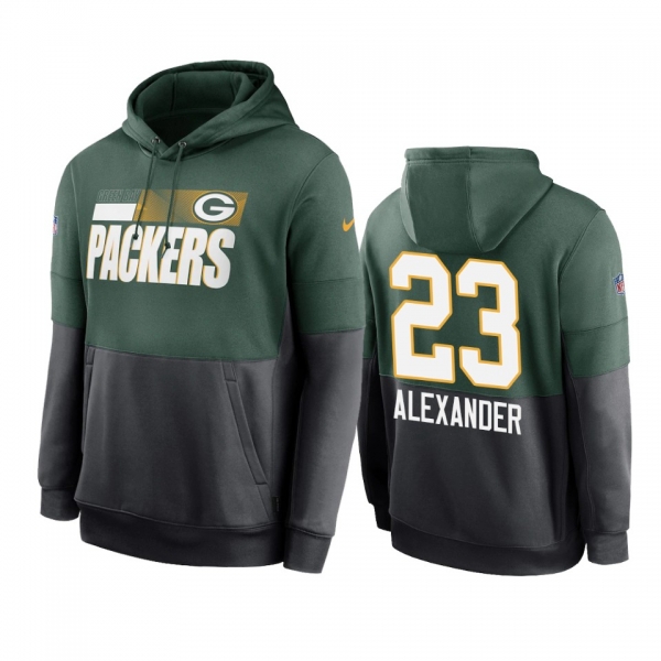 Green Bay Packers Jaire Alexander Green Sideline Impact Lockup Performance Hoodie