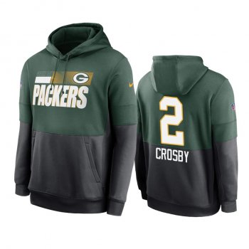 Green Bay Packers Mason Crosby Green Sideline Impact Lockup Performance Hoodie