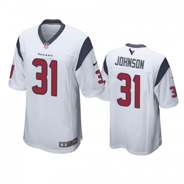 Houston Texans David Johnson White Game Jersey