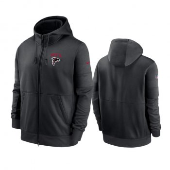 Atlanta Falcons Black Sideline Impact Lockup Performance Full-Zip Hoodie