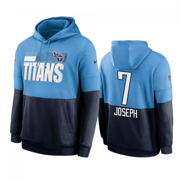 Tennessee Titans Greg Joseph Blue Navy Sideline Impact Lockup Performance Hoodie