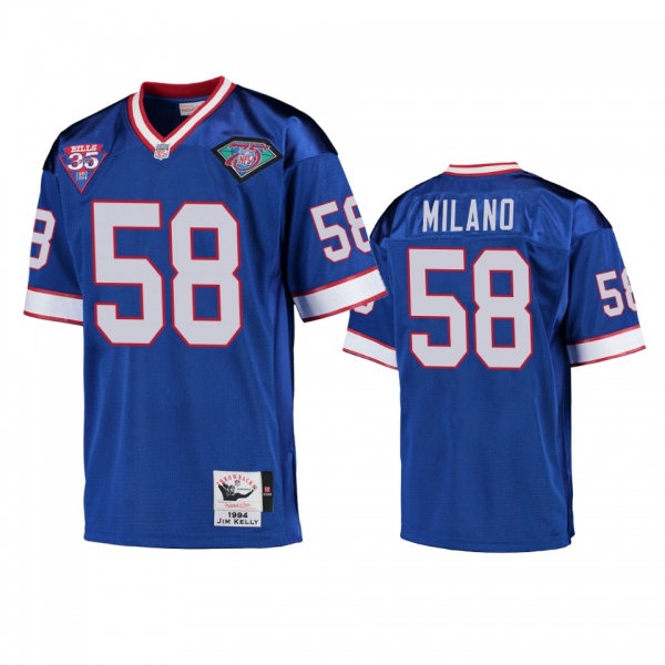 Buffalo Bills Matt Milano Royal Vintage Replica Jersey Sale