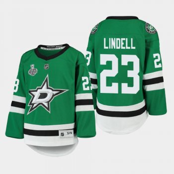 Youth Dallas Stars Esa Lindell #23 2020 Stanley Cup Final Home Replica Player Jersey Kelly Green