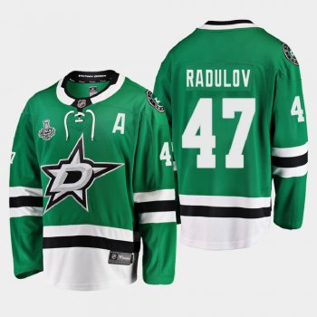 Men's Dallas Stars Alexander Radulov #47 2020 Stanley Cup Final Home Breakaway Player Green Jersey