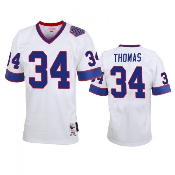 Buffalo Bills Thurman Thomas White Vintage Replica Retired Player Jersey Sale