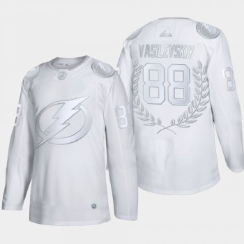 Men's Tampa Bay Lightning Andrei Vasilevskiy Awards Collection 2020 Vezina Trophy White Jersey