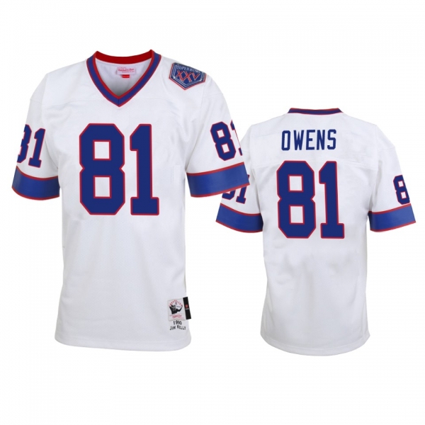 Buffalo Bills Terrell Owens White Vintage Replica Retired Player Jersey Sale