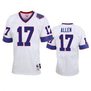 Buffalo Bills Josh Allen White Vintage Replica Jersey Cheap