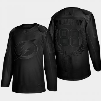 Men's Tampa Bay Lightning Andrei Vasilevskiy Awards Collection 2020 Vezina Trophy Black Jersey